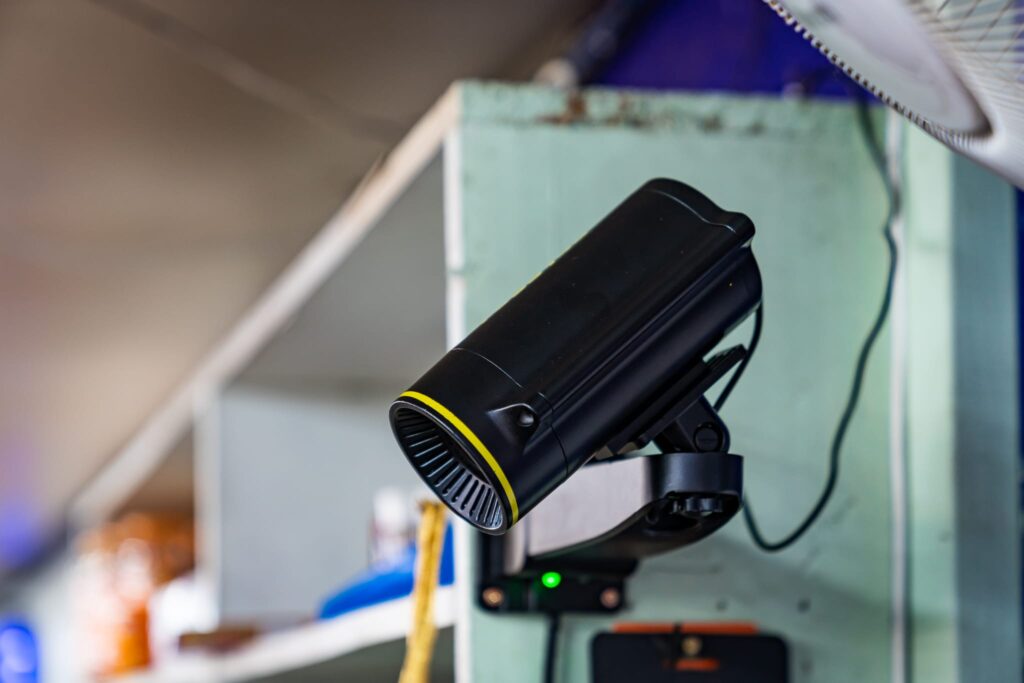 Foggyou security fog system installed in a shop, now available in Fresno, Oakland and San Bernadino California.